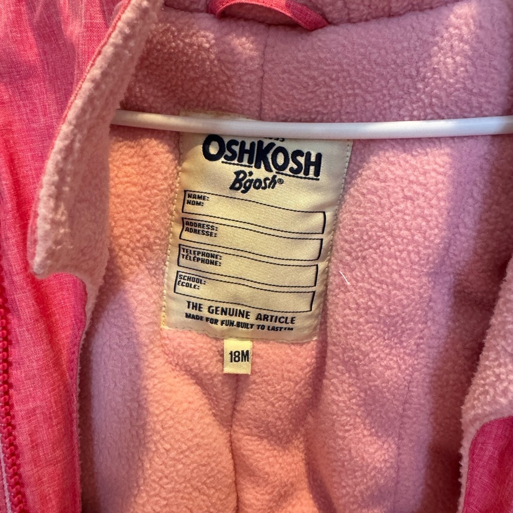 Oshkosh Toddler hooded Snowsuit - Picture 2 of 2